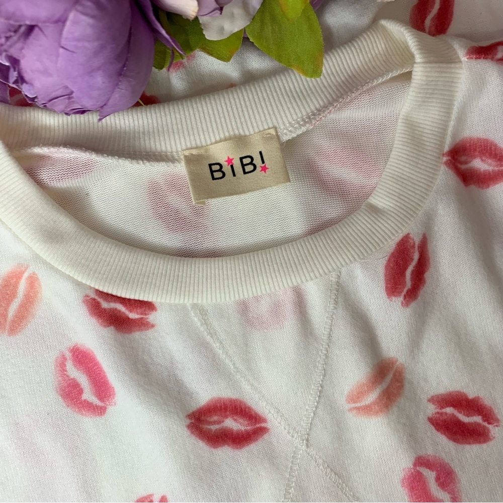 NEW BiBi Pink Kisses Pullover